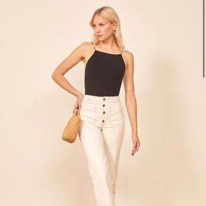 Reformation Andrea Black Tank